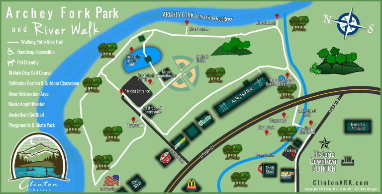 Archey Fork Park Map Clinton AR